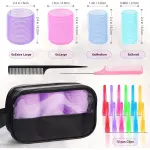 Hair Curling Roller ABS Plastic 1.73" Pink