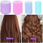 Hair Curling Roller ABS Plastic 1.73" Pink