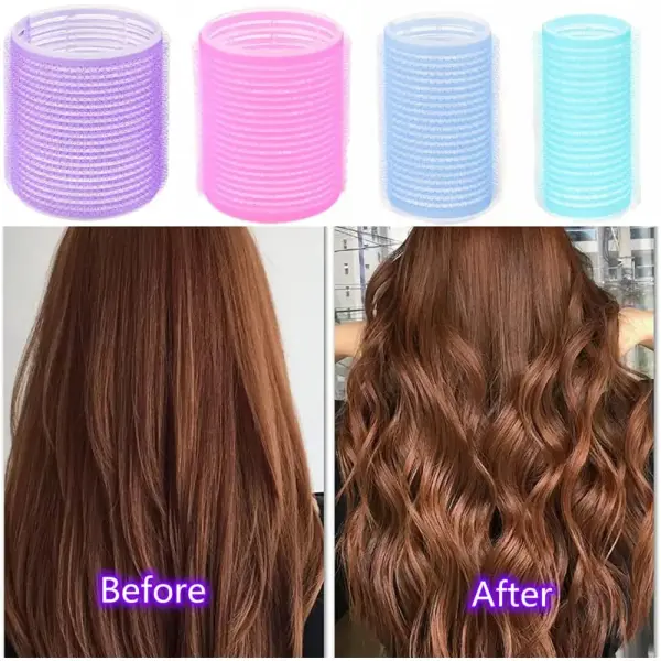 Hair Curling Roller ABS Plastic 1.73" Pink