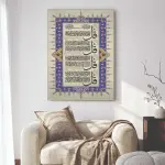 Islamic Wall Art Wooden Frames (4 Qul Sharif)