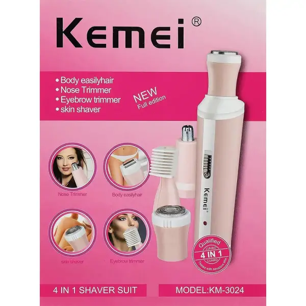 Kemei Hair Removal 4 In 1 For Women ๐ธ