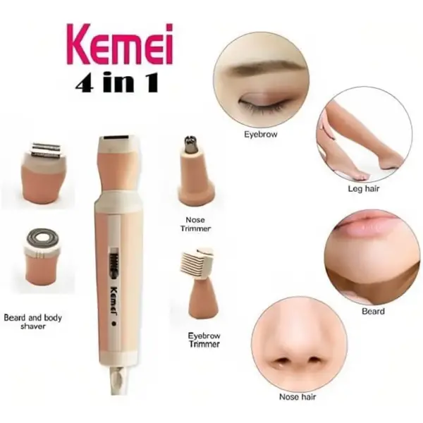 Kemei Hair Removal 4 In 1 For Women ๐ธ