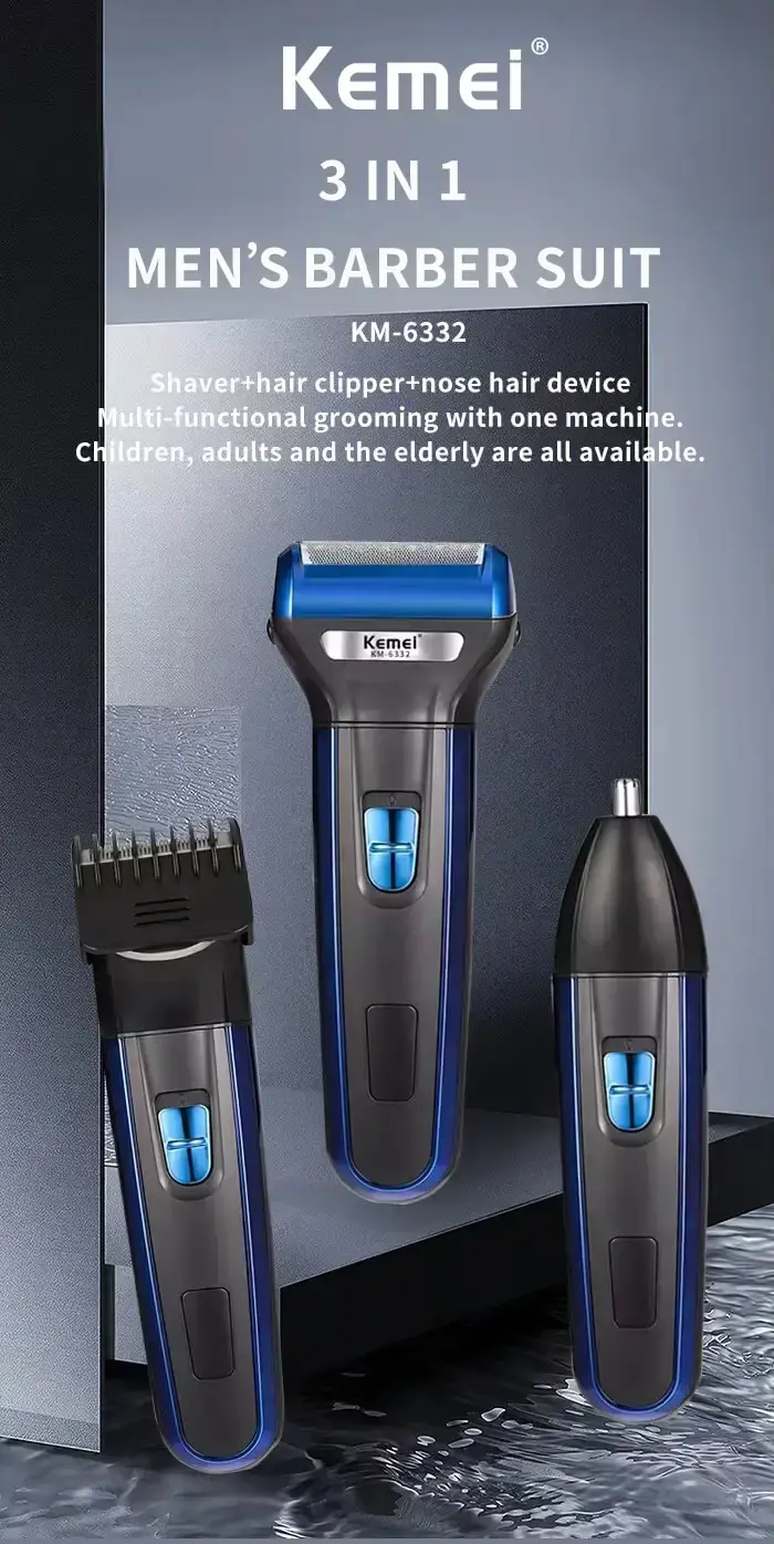 kemei-km-6330-3-in-1-professional-hair-trimmer-grooming-kit-01