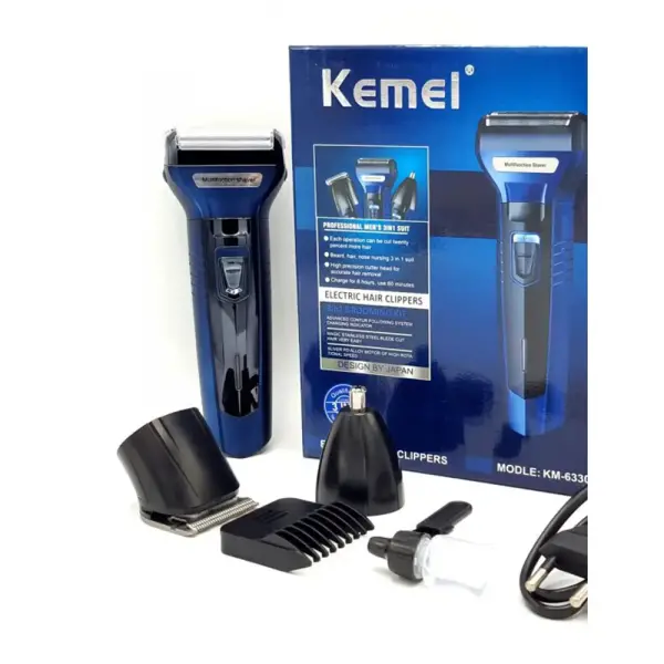 Kemei KM-6330 3 In 1 Professional Hair Trimmer Grooming Kit