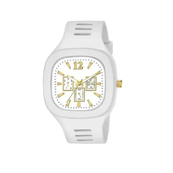 Men's Black Plastic Analogue Watch Lightweight Casual Wear