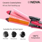 NOVA - NHS 800 2 In 1 Hair Straightener And Curler