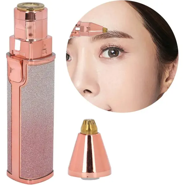 Rechargeable Facial Hair Removal Eyebrow Trimmer 2 In 1
