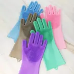 Reusable Silicone Brush Scrubber Gloves