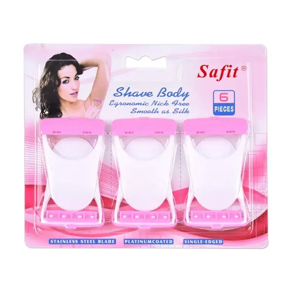 Safit Shave Body Ergonomic Nick-Free Smooth as Silk Razors