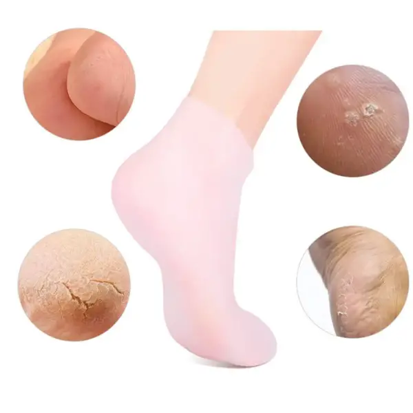 Spa Silicone Moisturizing Gel Socks