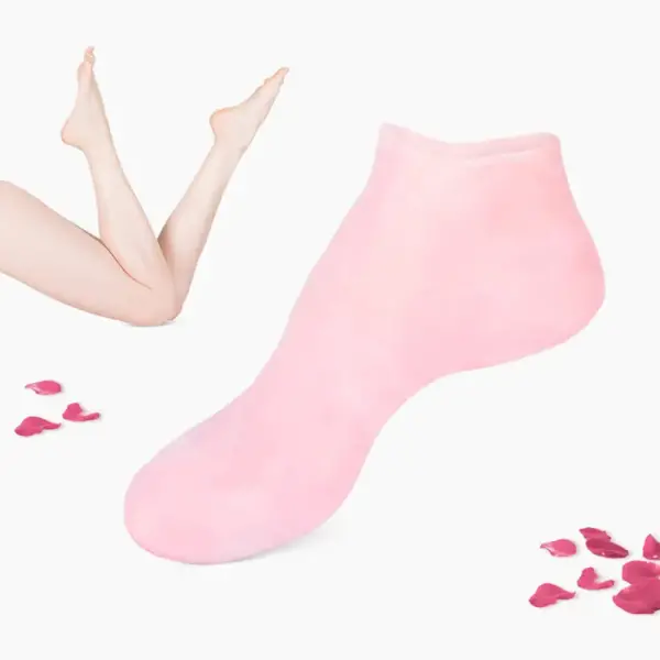 Spa Silicone Moisturizing Gel Socks