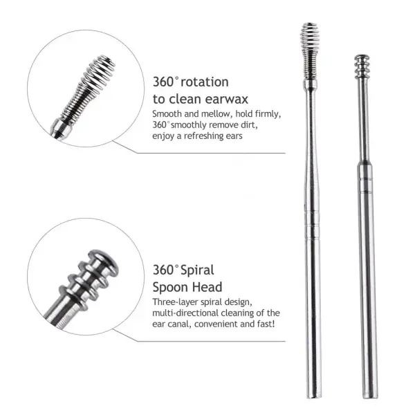 Stainless Steel Earwax Removal Kit