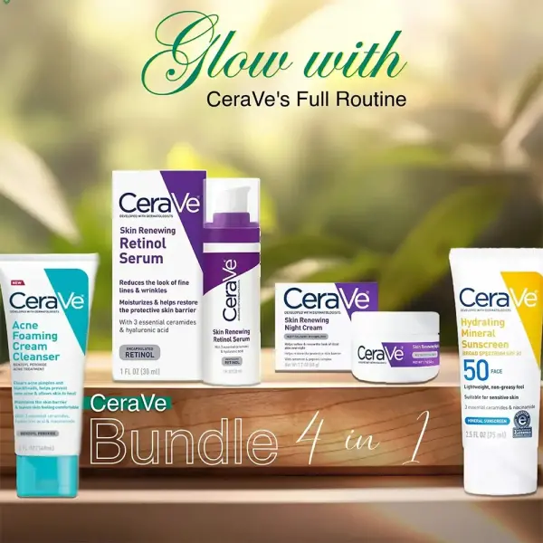 CeraVe Kit With 4 Pce Skin Care Set