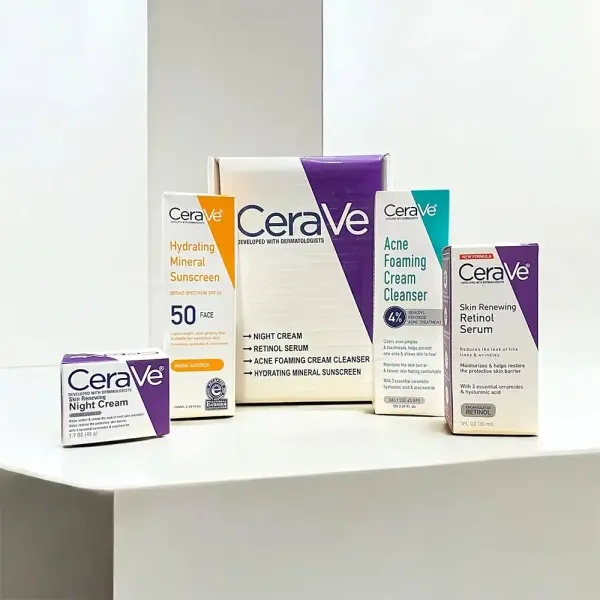 CeraVe Kit With 4 Pce Skin Care Set