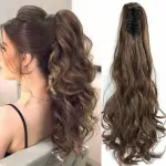 Women Synthetic Hair Extensions Clip-In Ombre Wavy