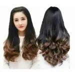 Women Synthetic Hair Extensions Clip-In Ombre Wavy
